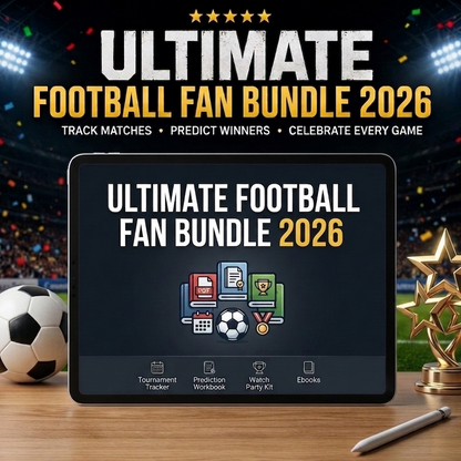 Leo Digital World's Ultimate Football Fan Bundle 2026 with team jerseys, scarves, and accessories for passionate football fans.